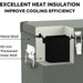 ICECO VL60 Dual Zone Metal Freezer with Cover 60LT with insulation
