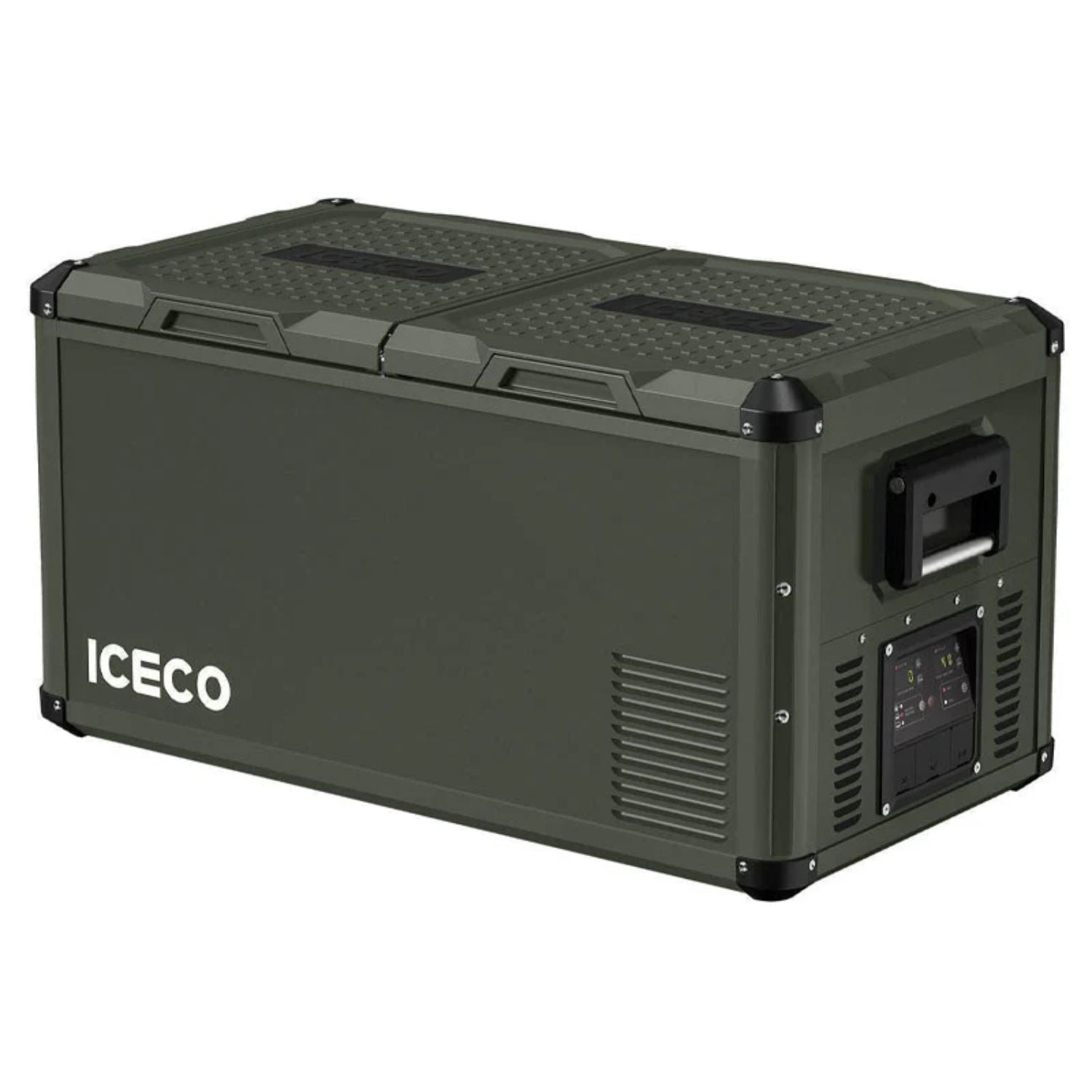 ICECO VL75ProD fridge in olive green color