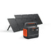 Jackery Explorer 1500 v2 Portable Power Station With Two 100 Watt Solar Panels.