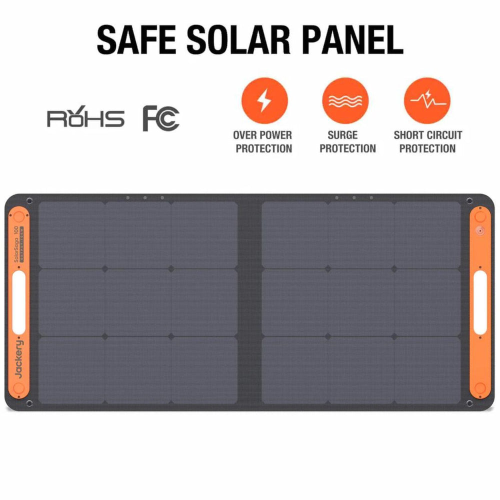 Jackery SolarSaga 100W Solar Panel front view