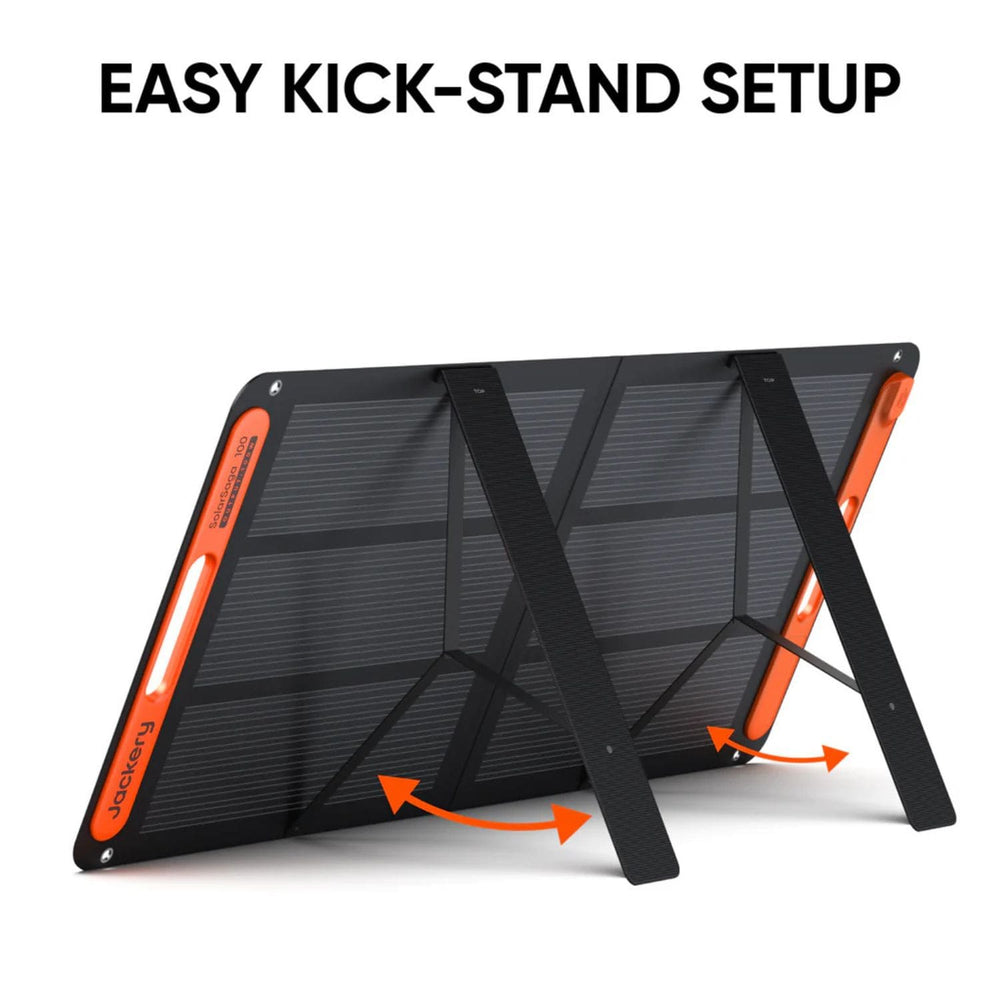 Jackery 100W Solar Panel Easy Kick Stand Setup