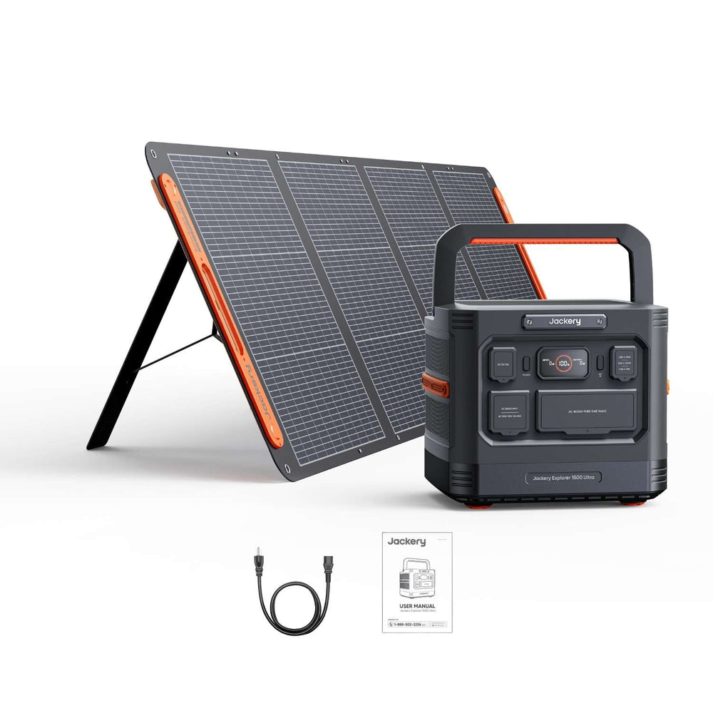 Jackery Explorer 1500 Ultra Portable Power Station | 1536Wh | 1800W | 800W Solar Input