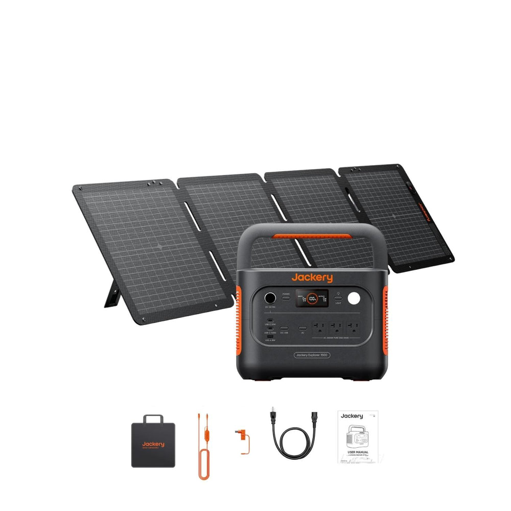 Jackery Explorer 1500 v2 Portable Power Station | 1536Wh | 2000W | 400W Solar Input