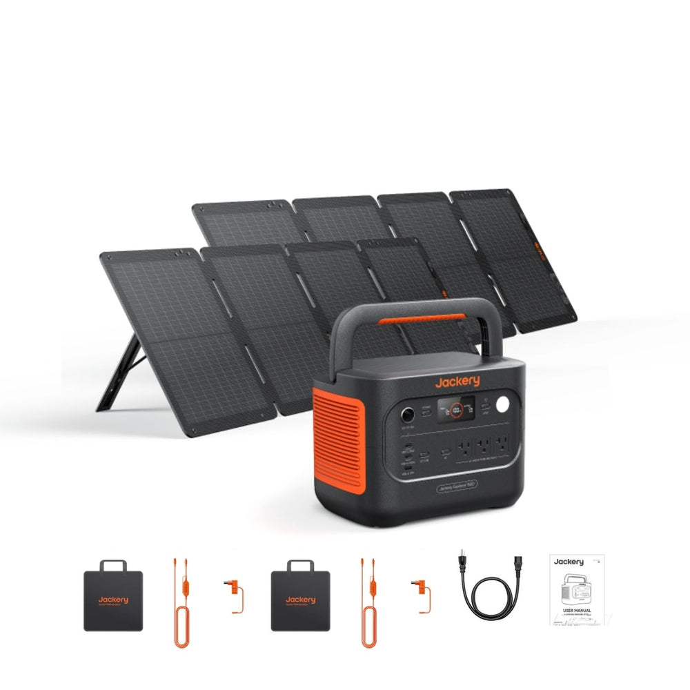 Jackery Explorer 1500 v2 Portable Power Station | 1536Wh | 2000W | 400W Solar Input