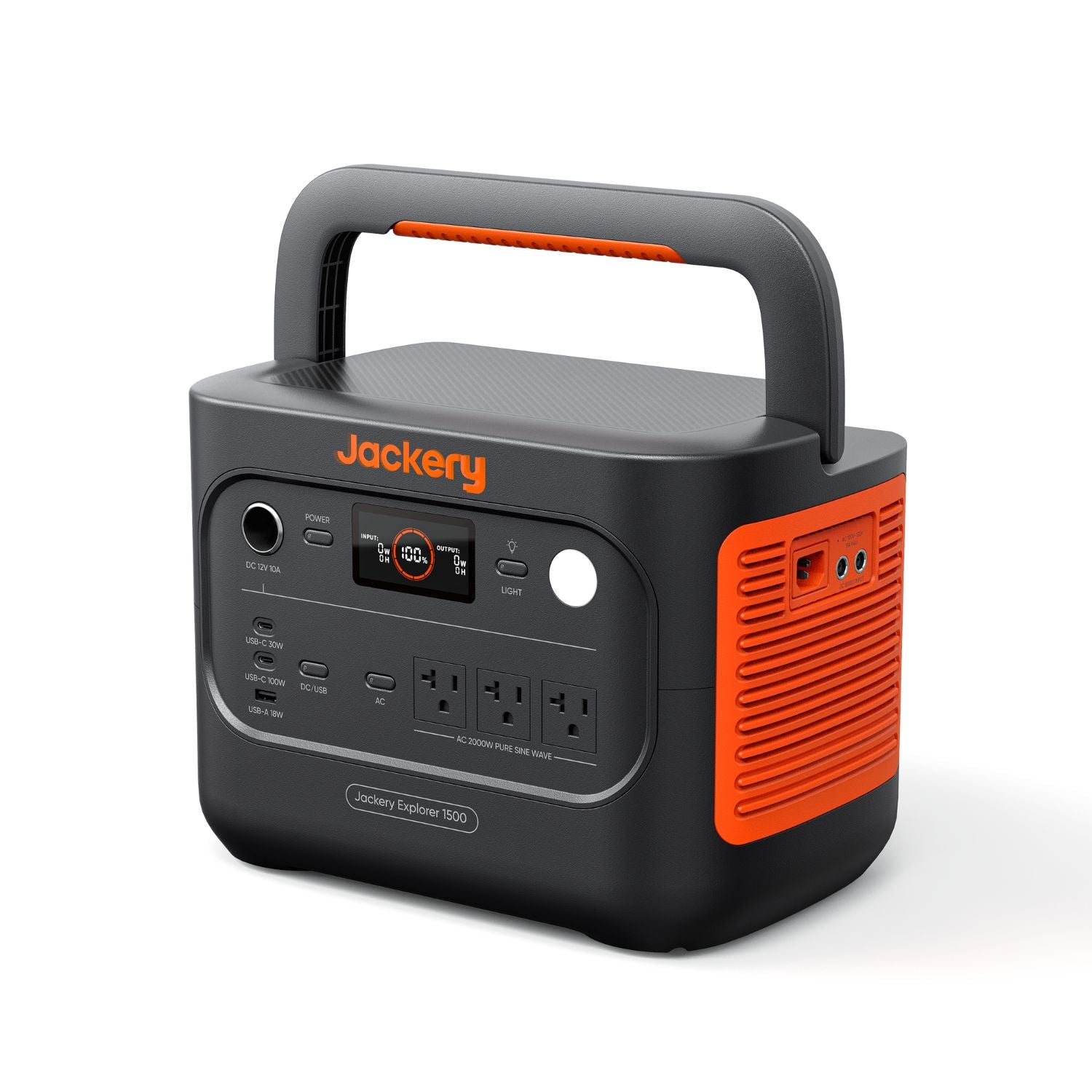 Jackery Explorer 1500 v2 Portable Power Station Left View