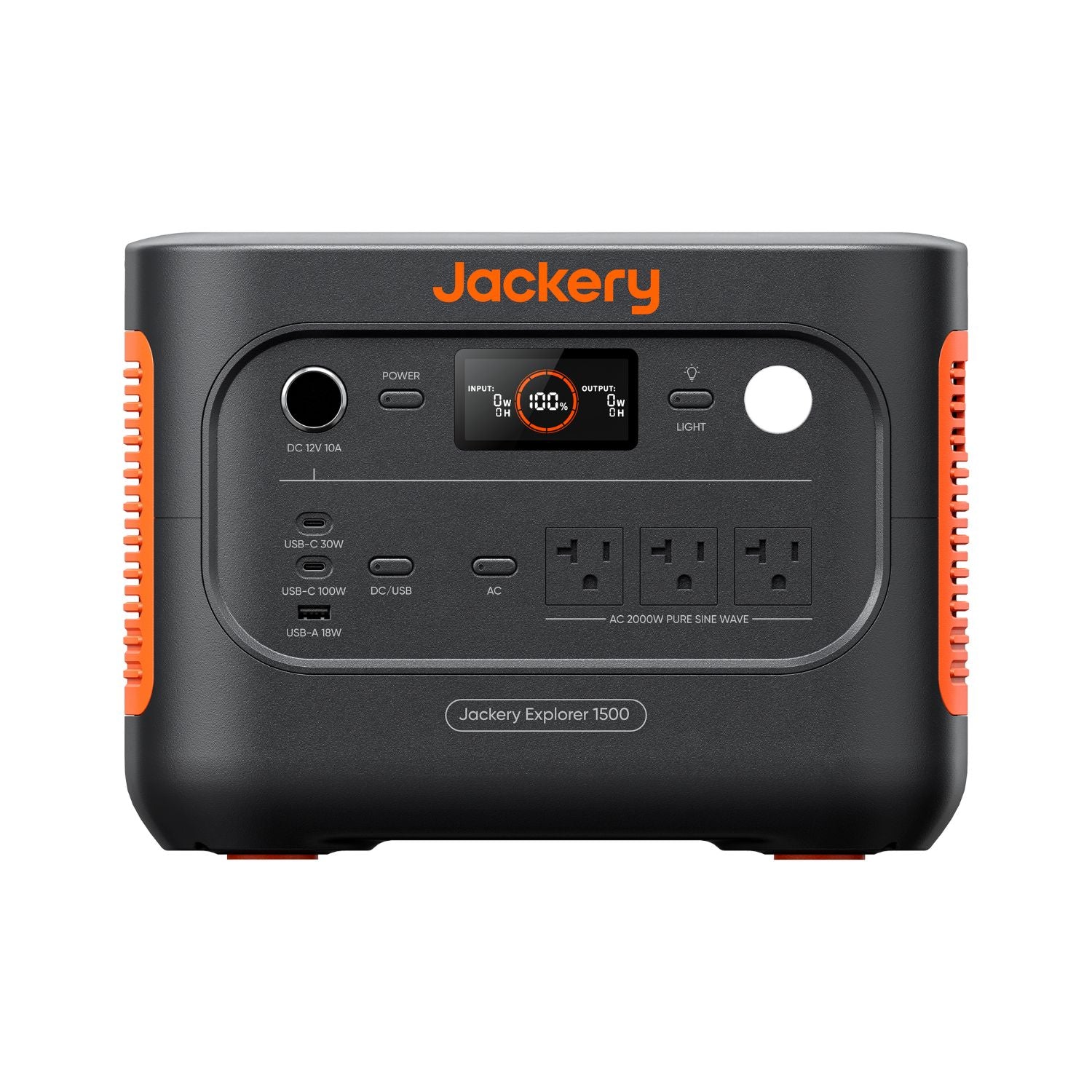 Jackery Explorer 1500 v2 Portable Power Station close up facing front
