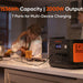 Jackery Explorer 1500 v2 Portable Power Station on a kitchen counter with family in the background