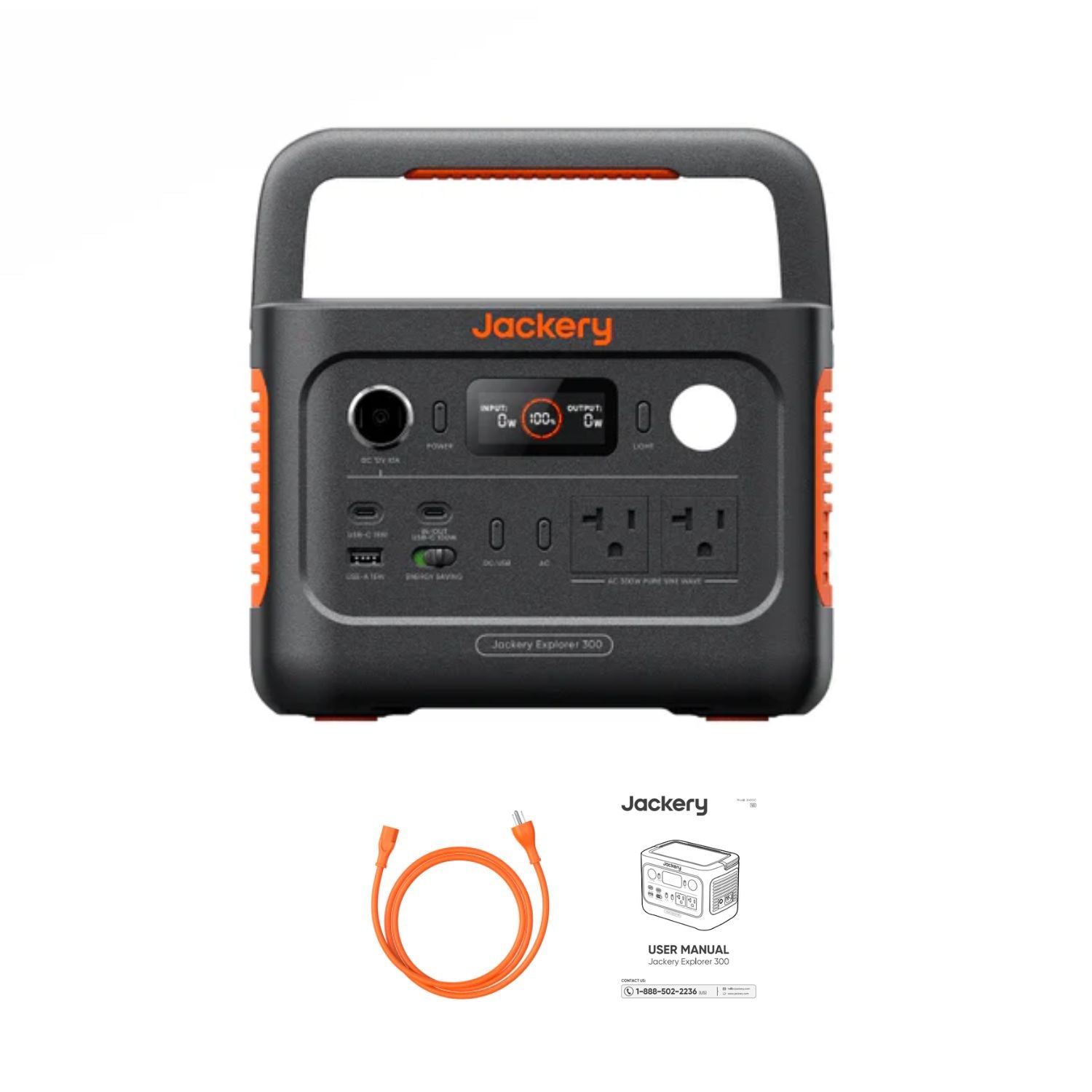 Jackery Explorer 300 v2 Portable Power Station | 288Wh | 300W