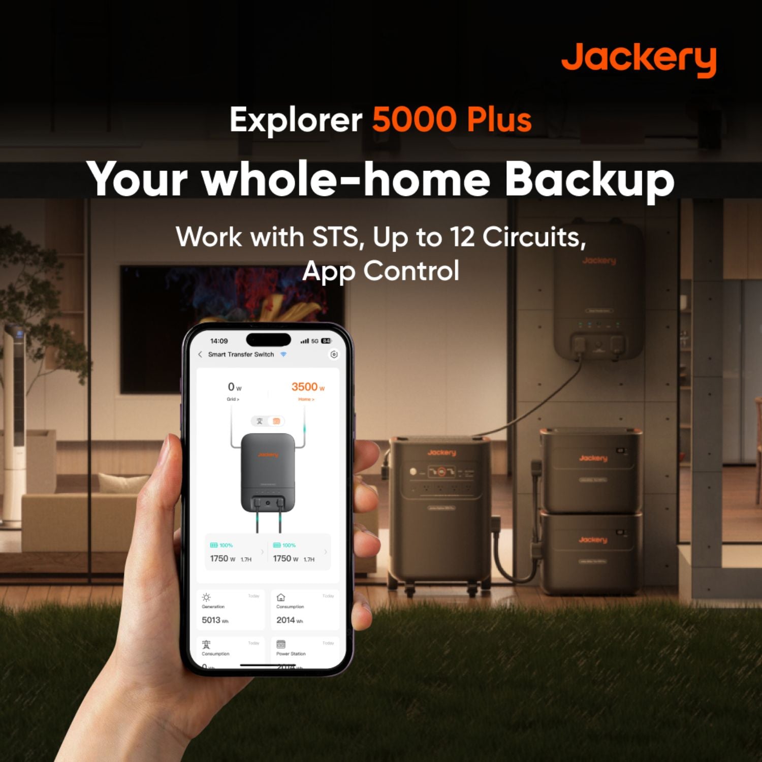 Jackery Explorer 5000 Plus Whole-Home Backup - your whole home backup