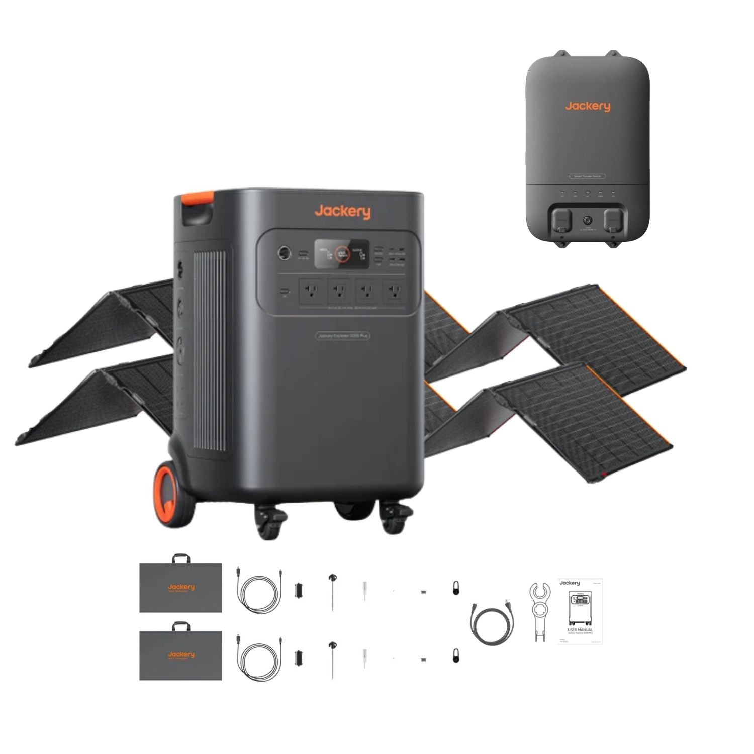 Jackery Explorer 5000 Plus Whole-Home Backup | 5040Wh | 7200W | 4000W Solar Input