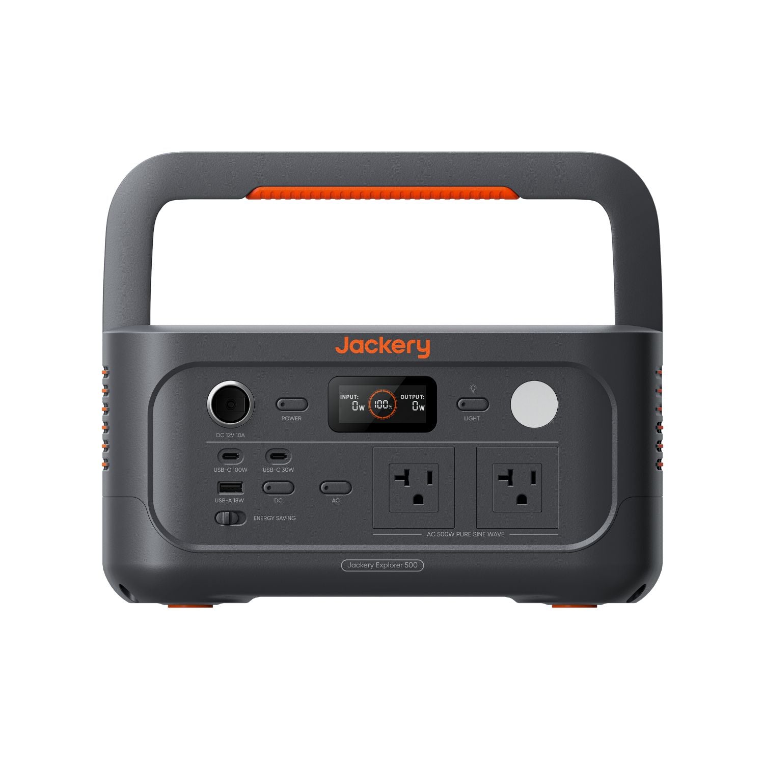 Jackery Explorer 500 v2 Portable Power Station with handle up