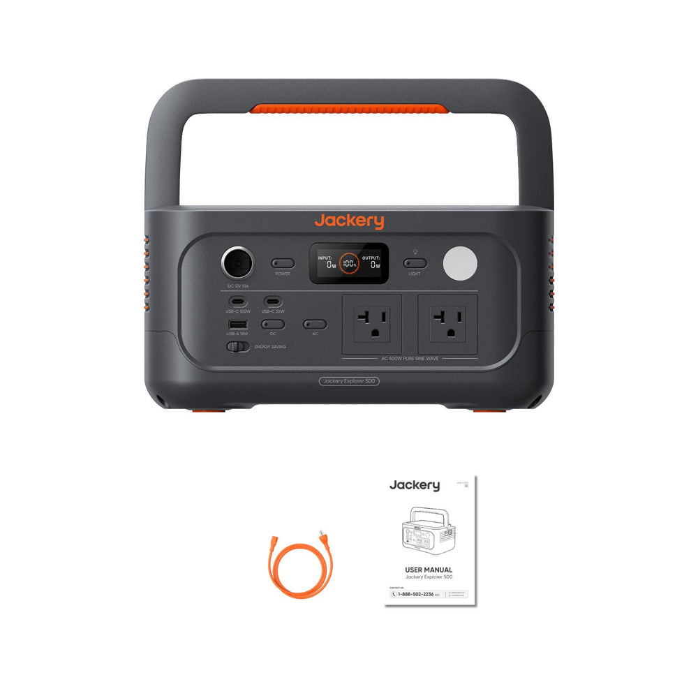 Jackery Explorer 500 ソーラー発電機 Jackery Explorer 500 v2 Portable Power Station | 512Wh | 500W