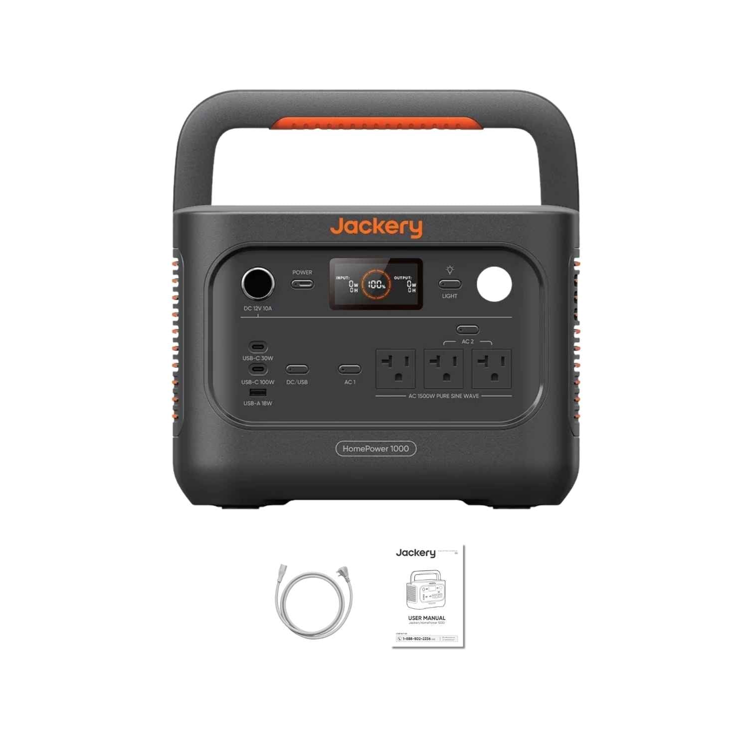 Jackery HomePower 1000 v2 Portable Power Station | 1070Wh | 1500W | 400W Solar Input