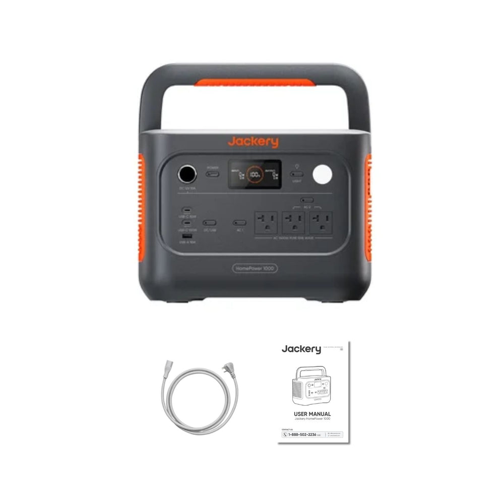 Jackery HomePower 1000 v2 Portable Power Station orange and black