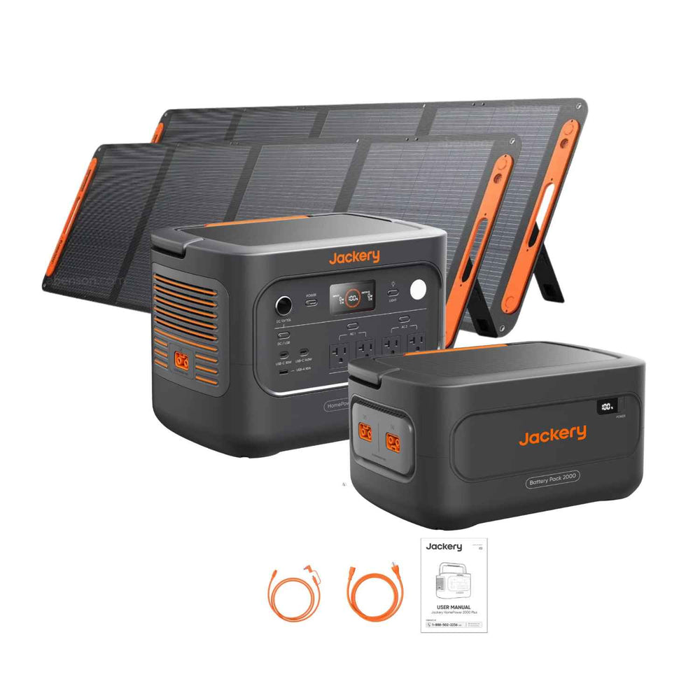 Jackery HomePower 2000 Plus v2 Portable Power Station | 2048Wh | 2000W | 800W Solar Input