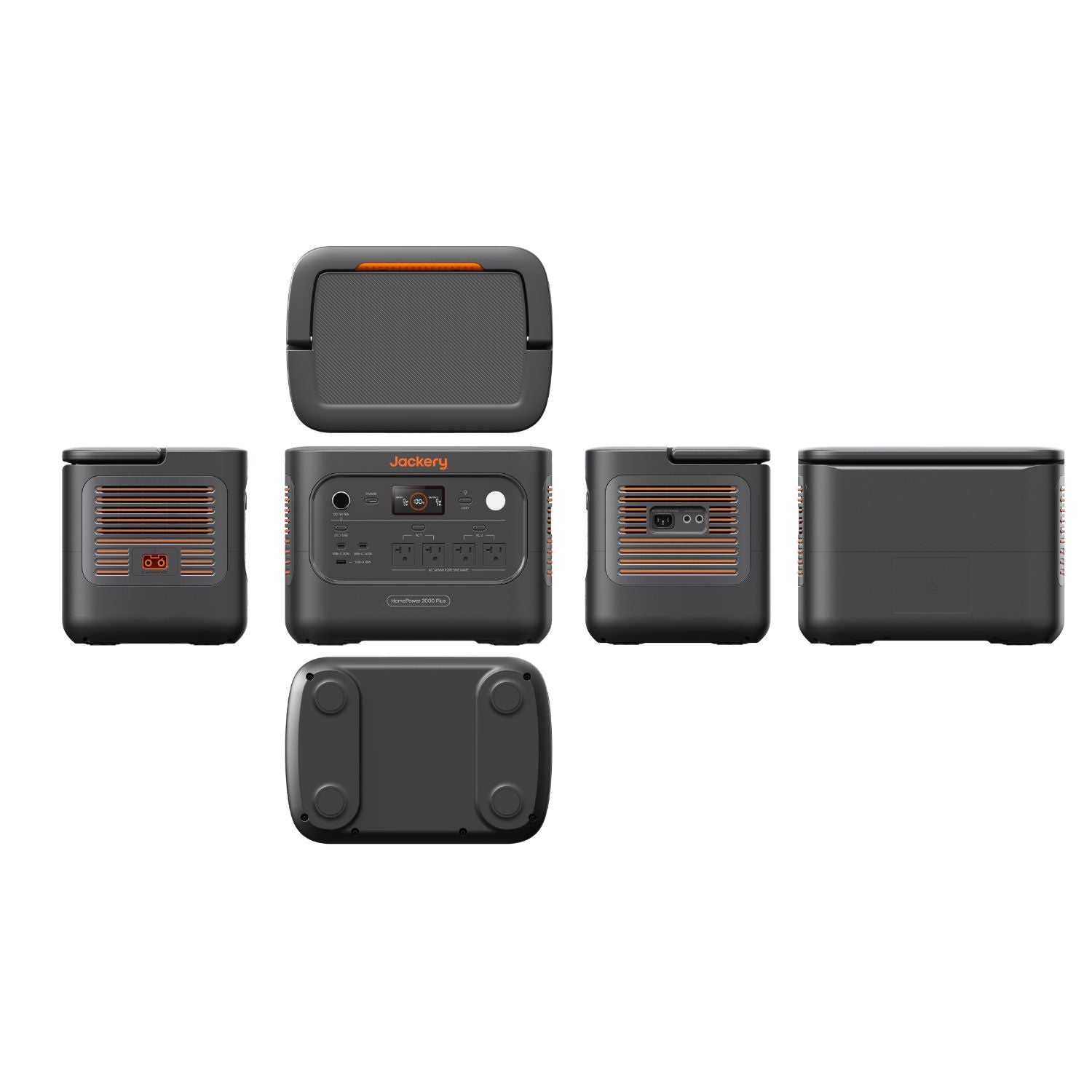 Jackery HomePower 2000 Plus v2 Portable Power Station all angles