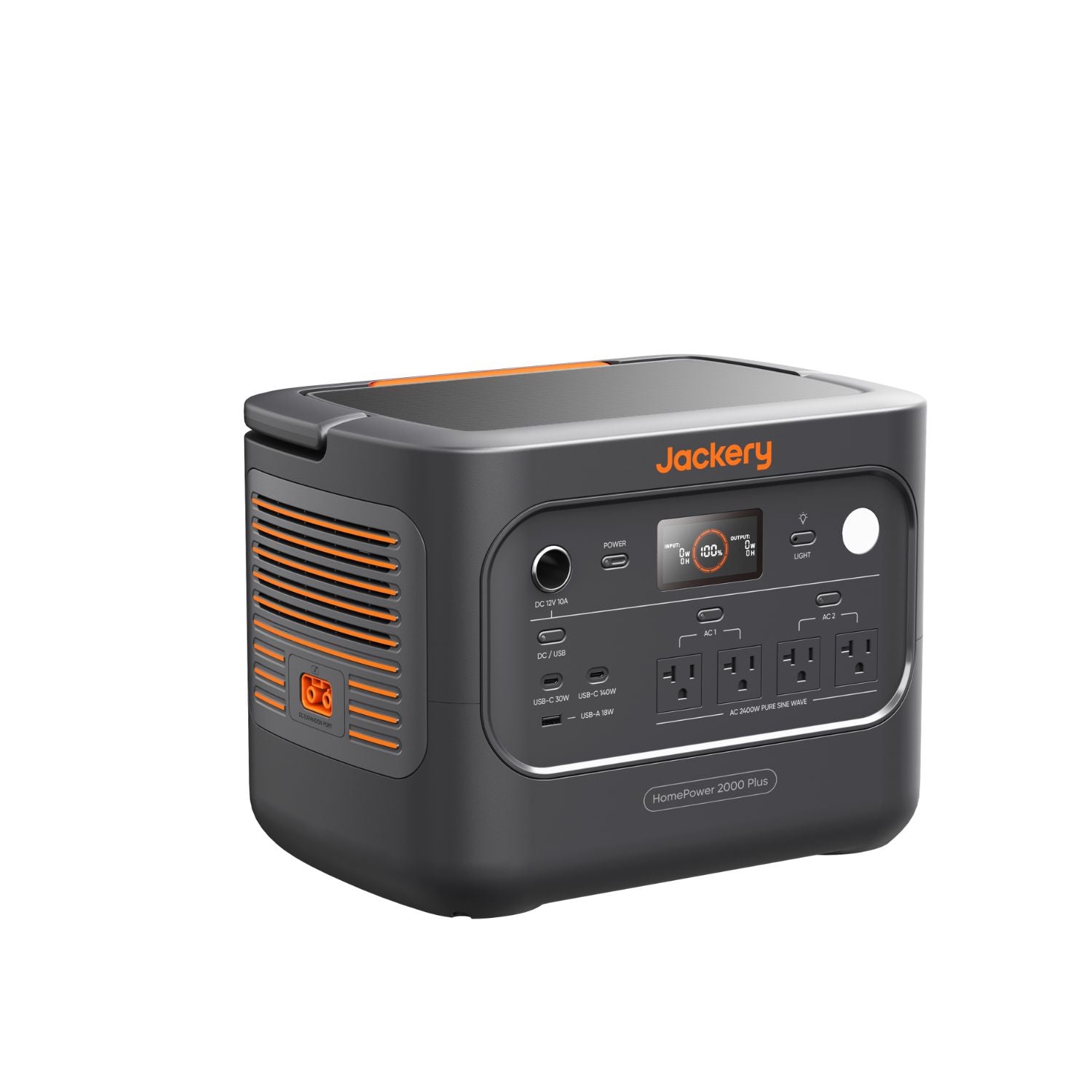 Jackery HomePower 2000 Plus v2 Portable Power Station left view