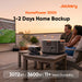 Jackery HomePower 3000 Portable Power Station connected to a projector