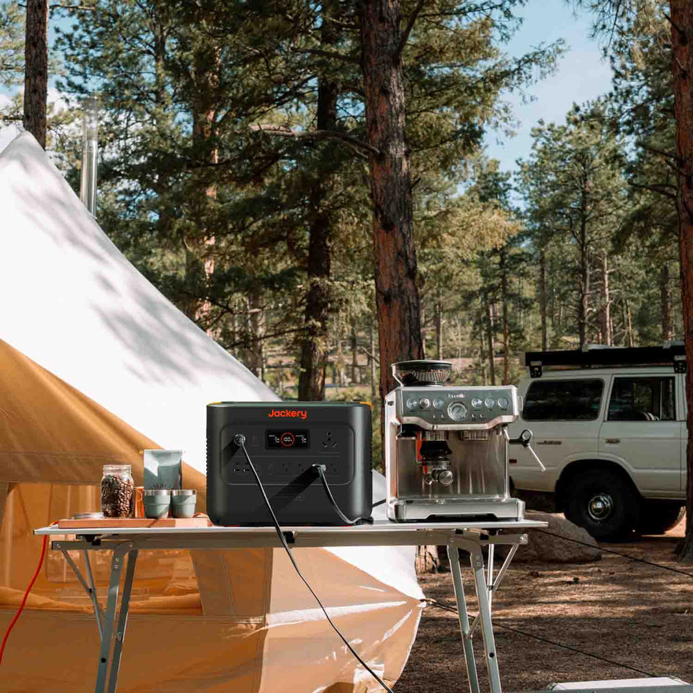 Jackery HomePower 3000 Powering Devices At A Campsite