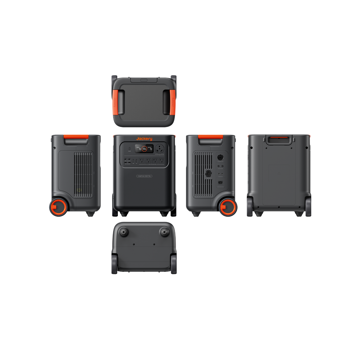 Jackery HomePower 3600 Plus Portable Power Station in all angles
