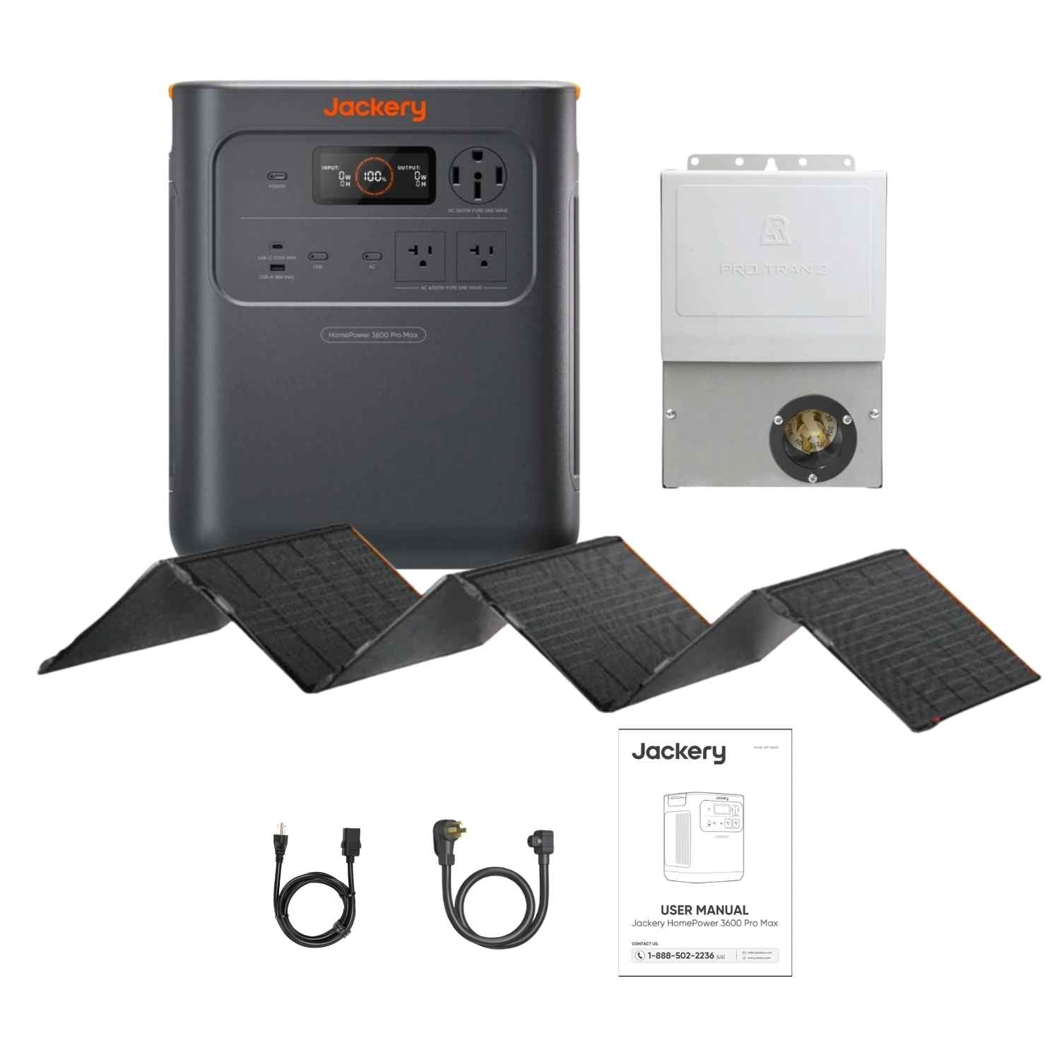 Jackery HomePower 3600 Pro Max Portable Power Station | 3584Wh | 4000W | 1200W Solar Input