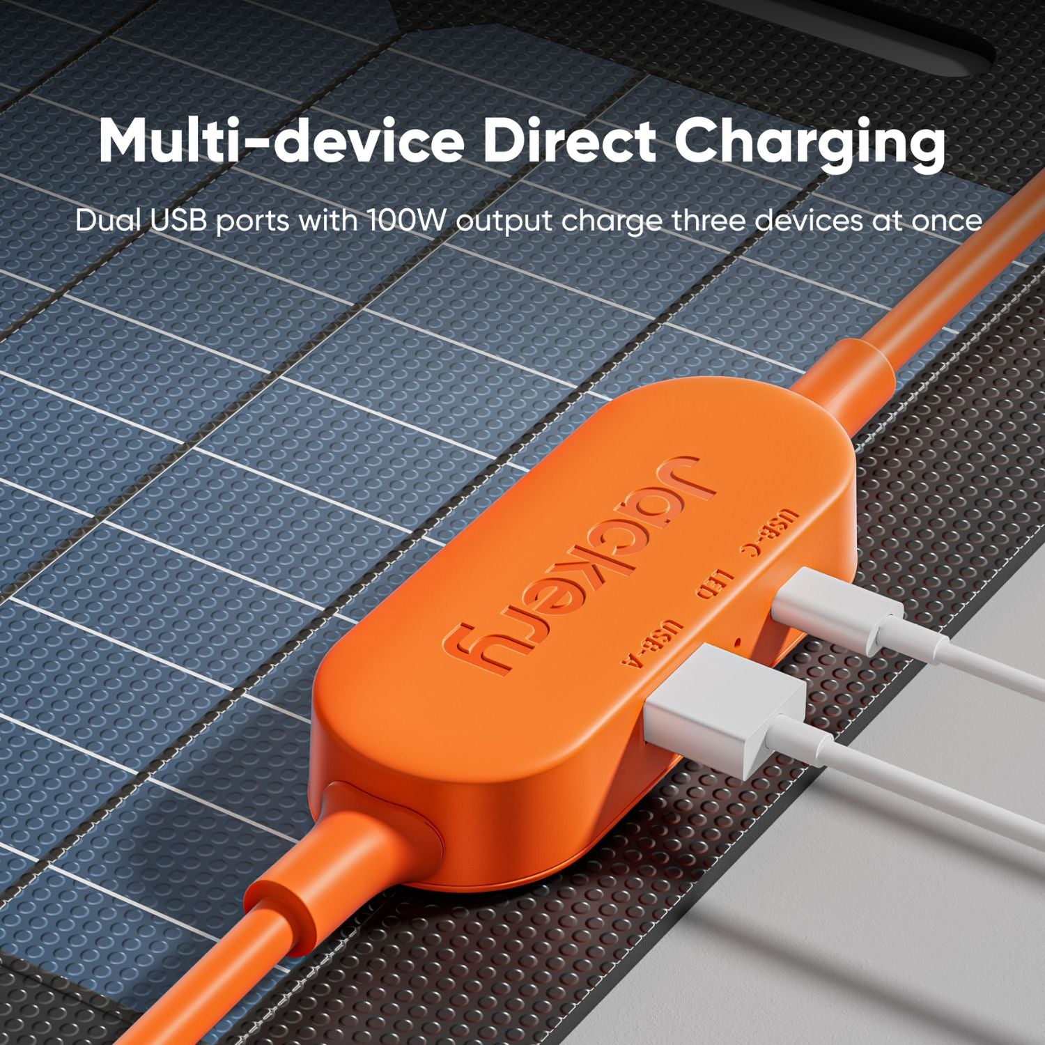 Jackery SolarSaga 100W Air Solar Panel  - multi device direct charging 