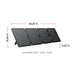 Jackery SolarSaga 100W Air Solar Panel dimensions when open