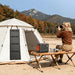Jackery SolarSaga 40 Watt Air Portable Solar Panel in the tent