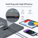 Multi plug with USB ports and DC port connecting to Renogy E.FLEX-SE 30W PRO Portable Solar Panel