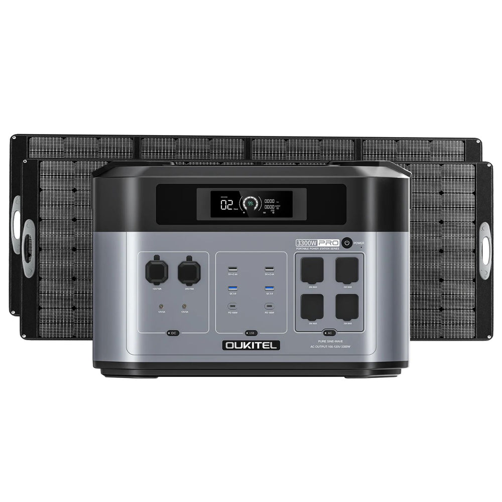 OUKITEL BP2000 PRO Portable Power Station with PV400 Solar Panel