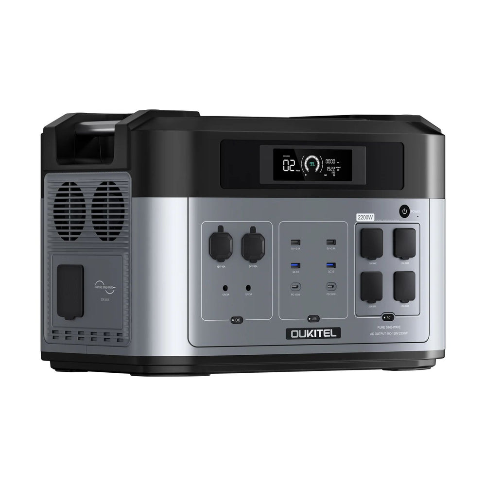 OUKITEL BP2000 Portable Power Station left side view