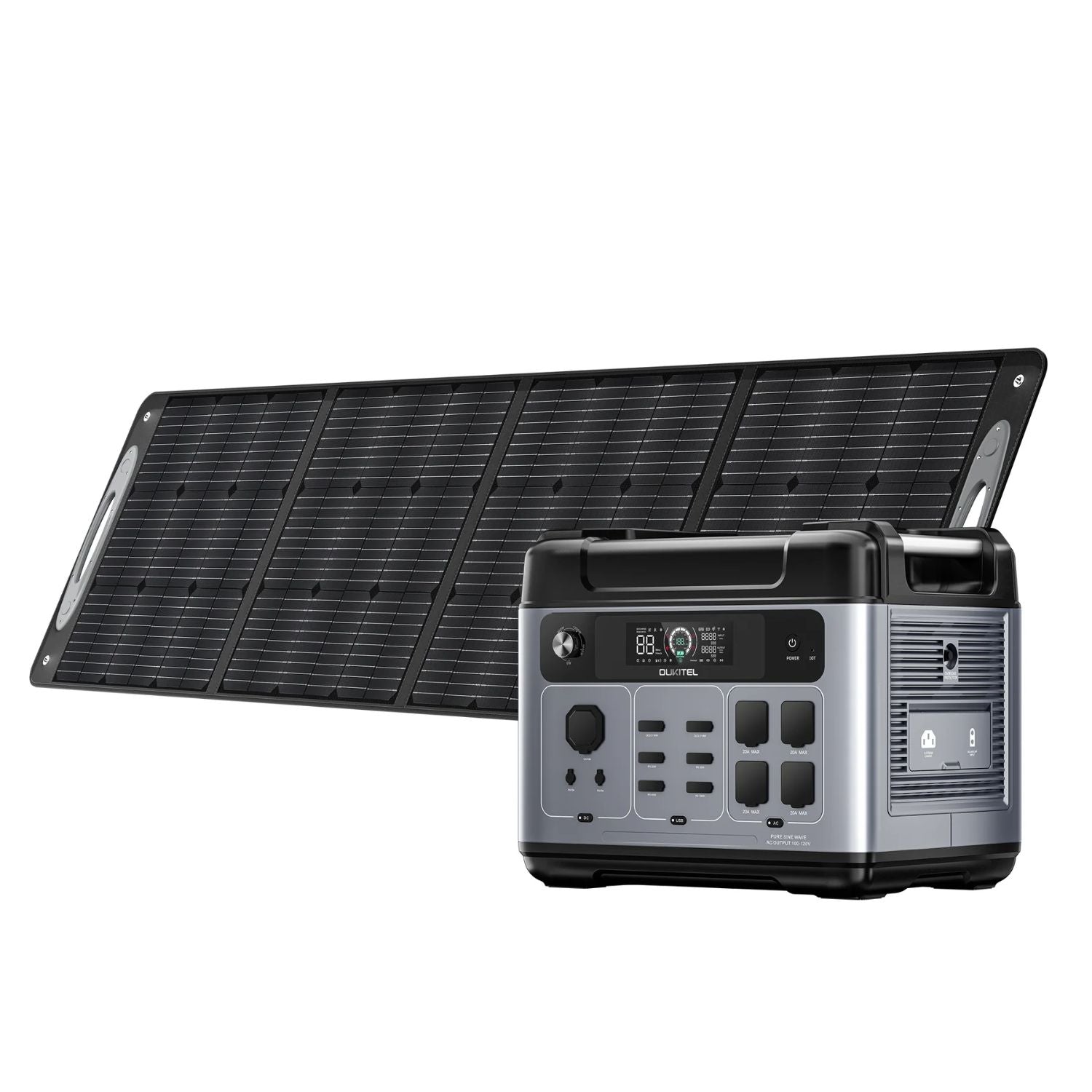 OUKITEL P2001 Plus Portable Power Station with PV200
