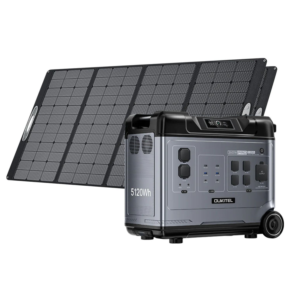 OUKITEL P5000 Pro Portable Power Station with two solar panel 