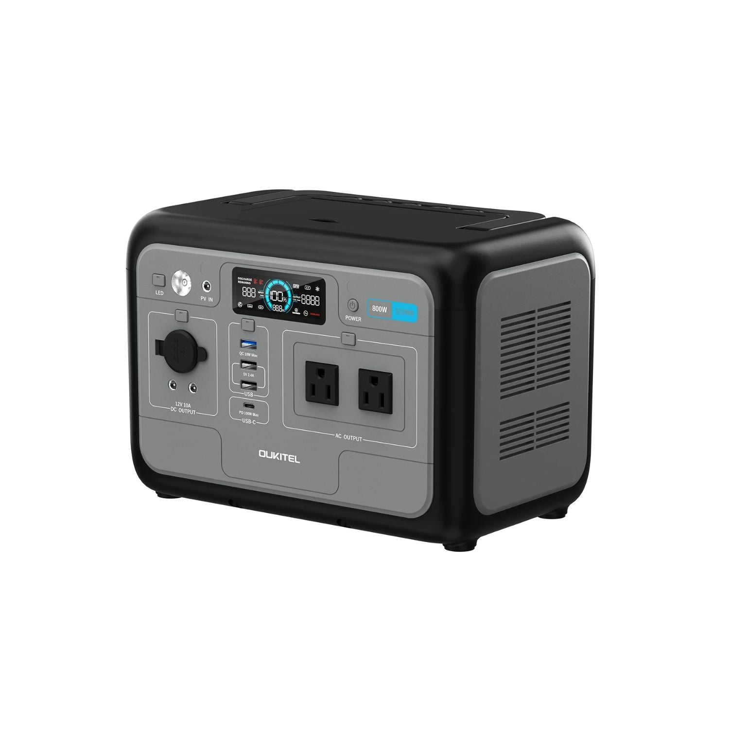 OUKITEL P800 Portable Power Station right side