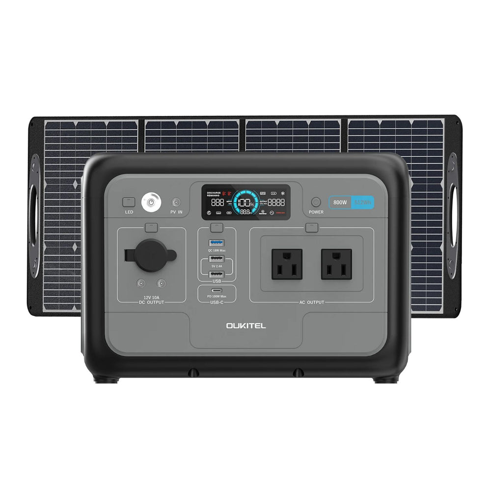 OUKITEL P800 Portable Power Station with PV100 Solar Panel