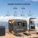 PECRON E500LFP Portable Power Station Power Various Devices