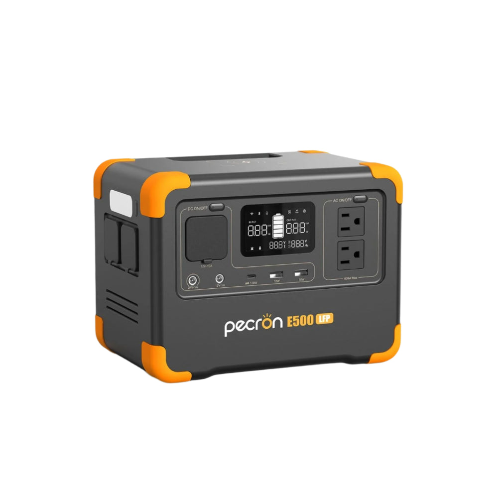 PECRON E500LFP Portable Power Station Right View