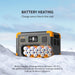 Pecron E1000LFP Portable Power Station  - Battery Heating
