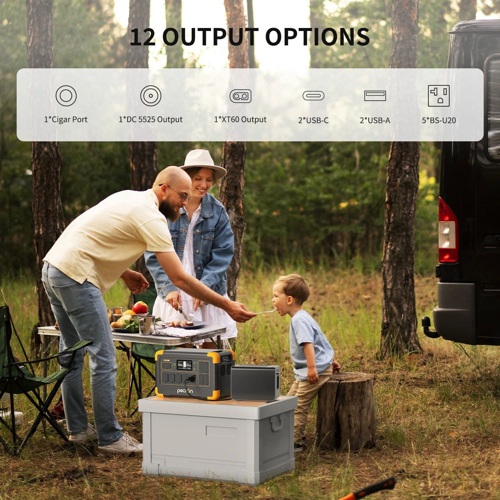 Pecron E1000LFP Portable Power Station - Output Options