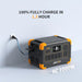 Pecron E1000LFP Portable Power Station plug in 