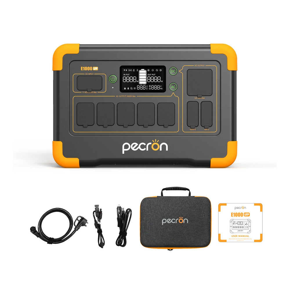 Pecron E1000LFP Portable Power Station with inclusions 