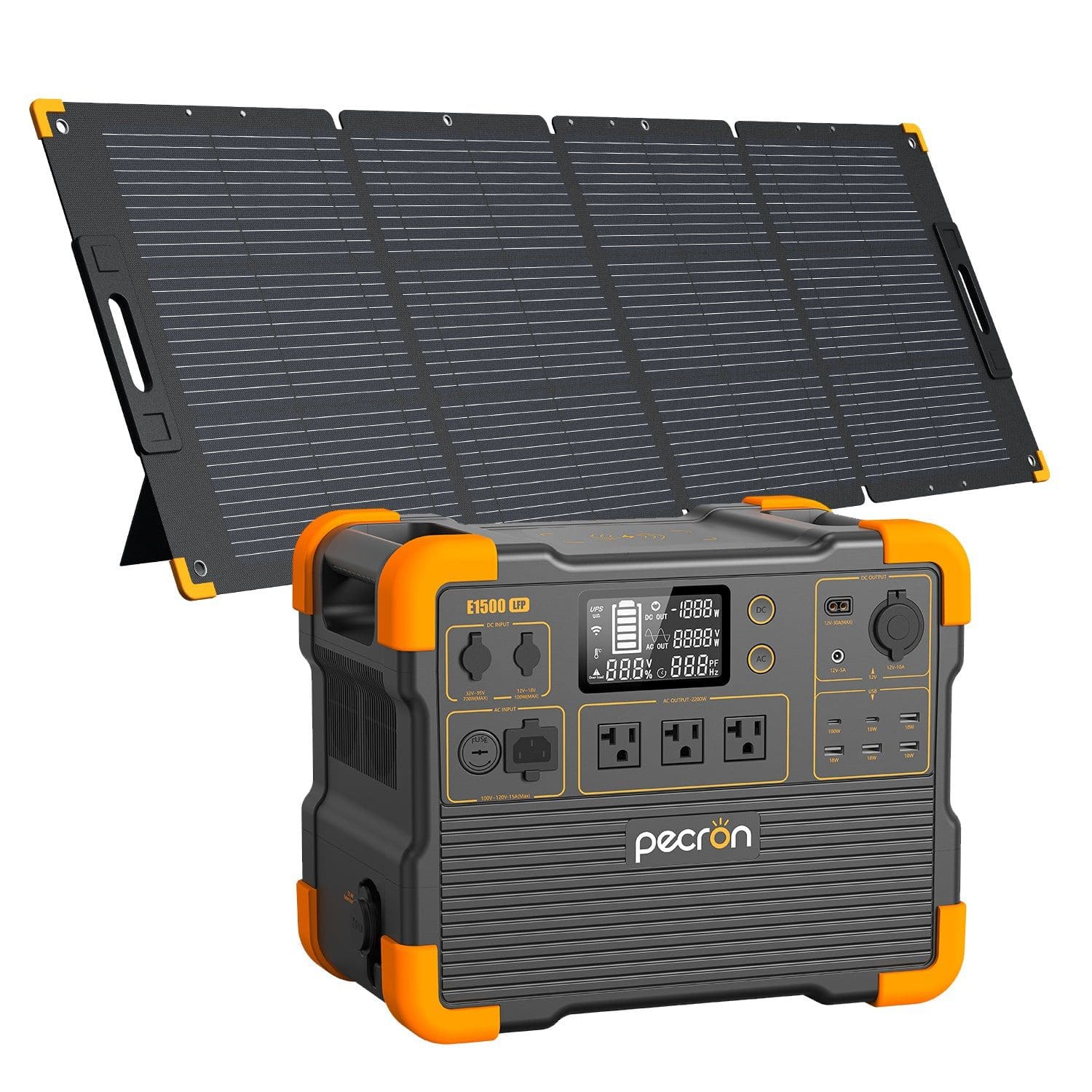 Pecron E1500LFP Portable Power Station With 1 Solar Panel