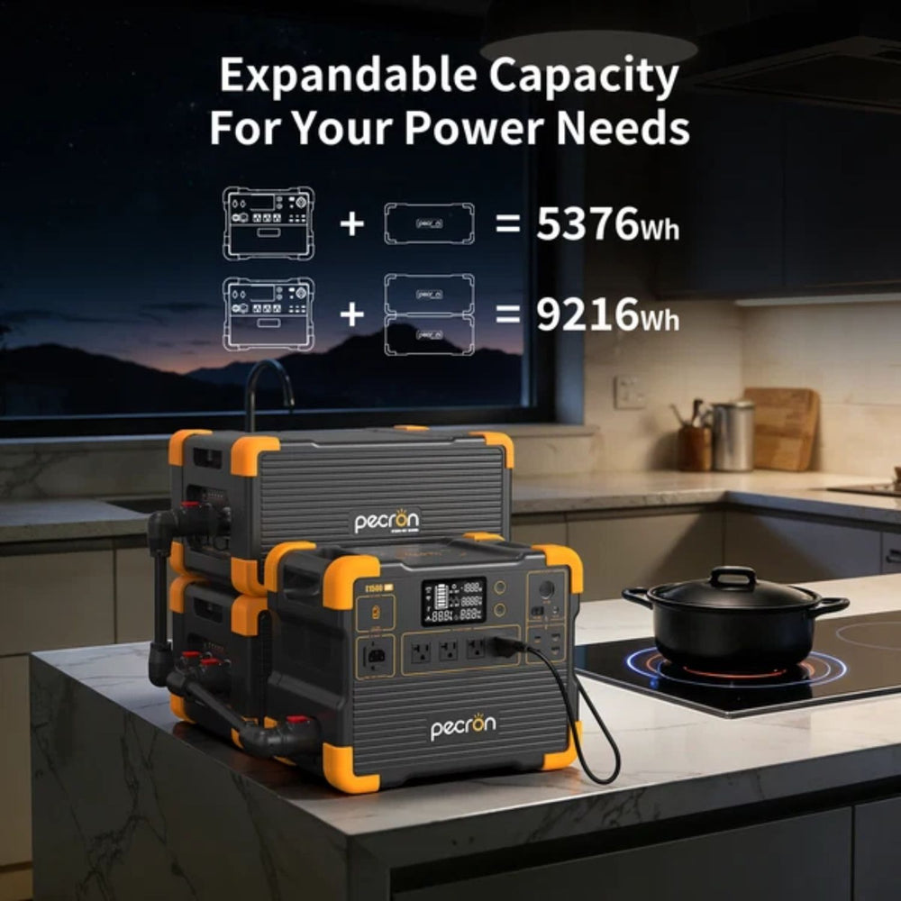 Pecron E1500LFP V3 Portable Power Station - Expandable Capacity for your power needs
