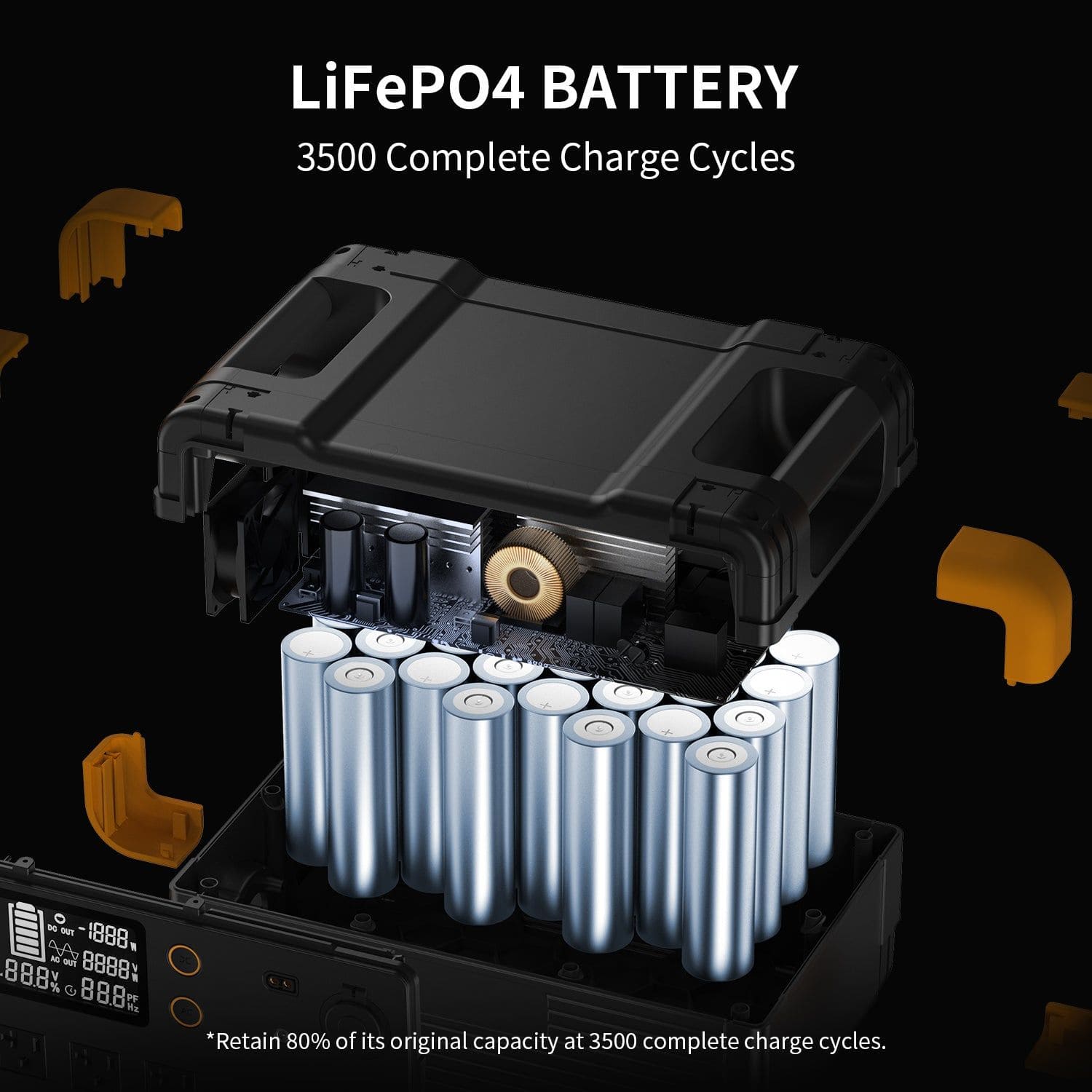 Pecron E2400LFP Portable Power Station LifeP04 Battery