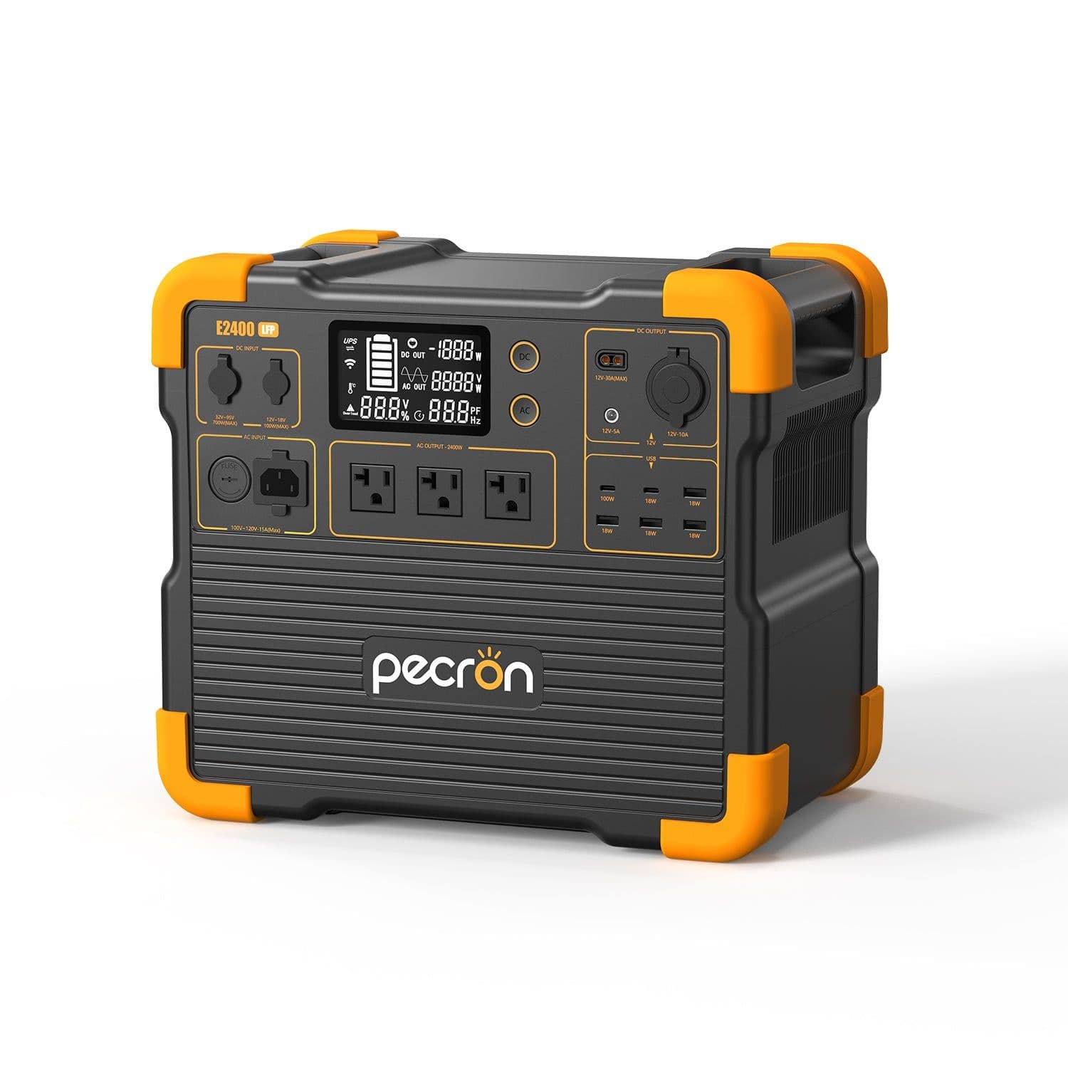 Pecron E2400LFP Portable Power Station Right side view