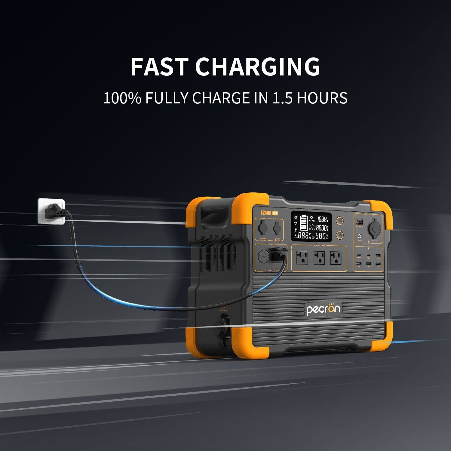 Pecron E2400LFP Portable Power Station fast charging