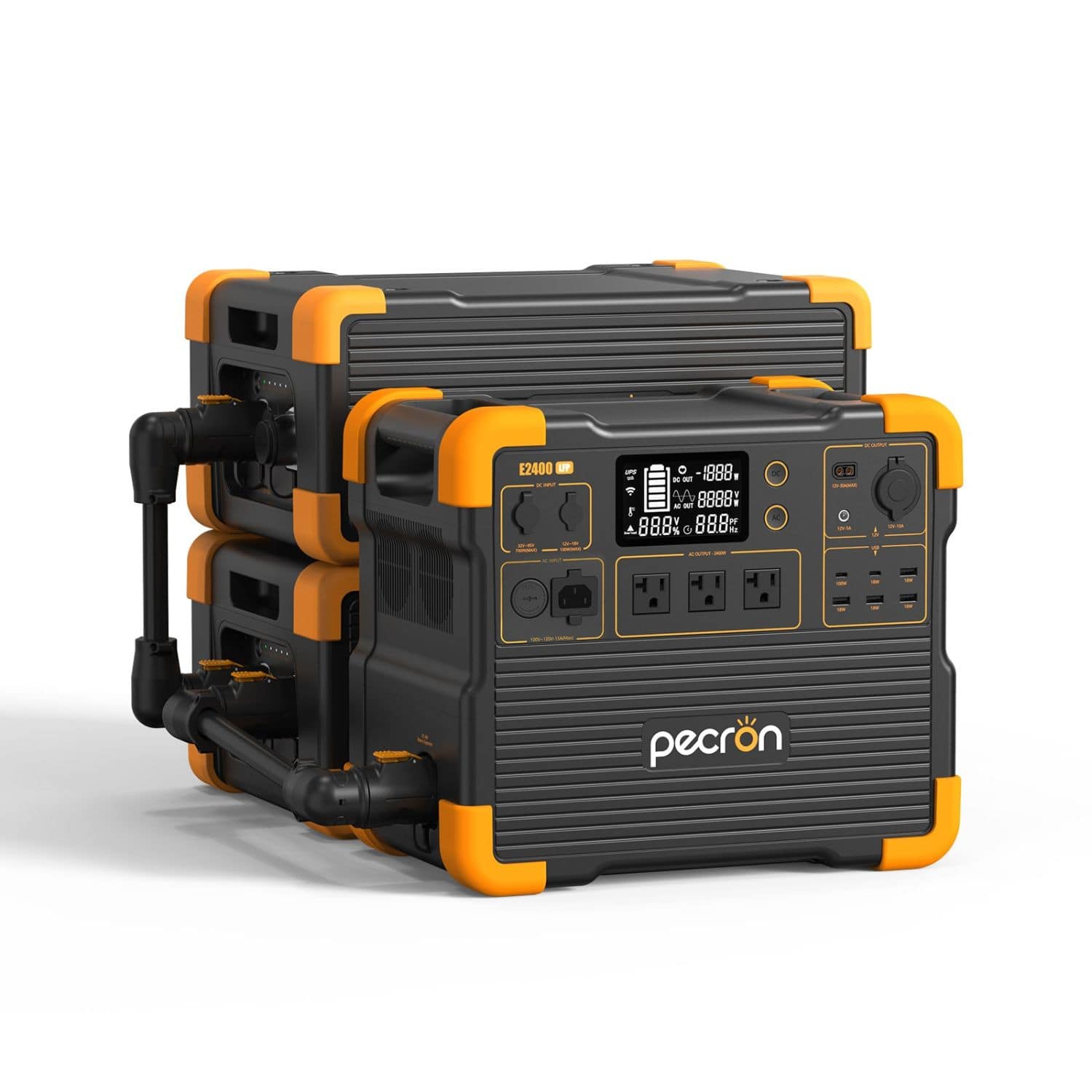 Pecron E2400LFP Portable Power Station with 2 extra battery