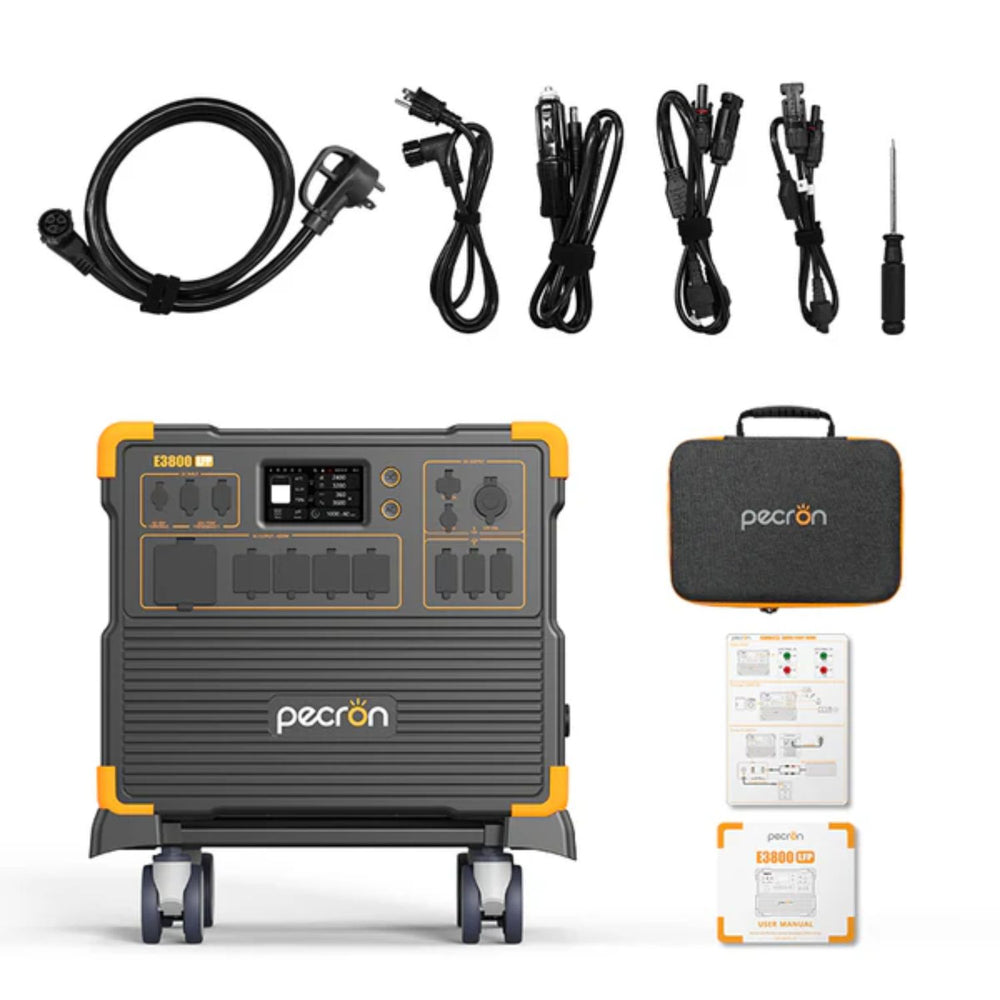 Pecron E3800LFP Portable Power Station package included