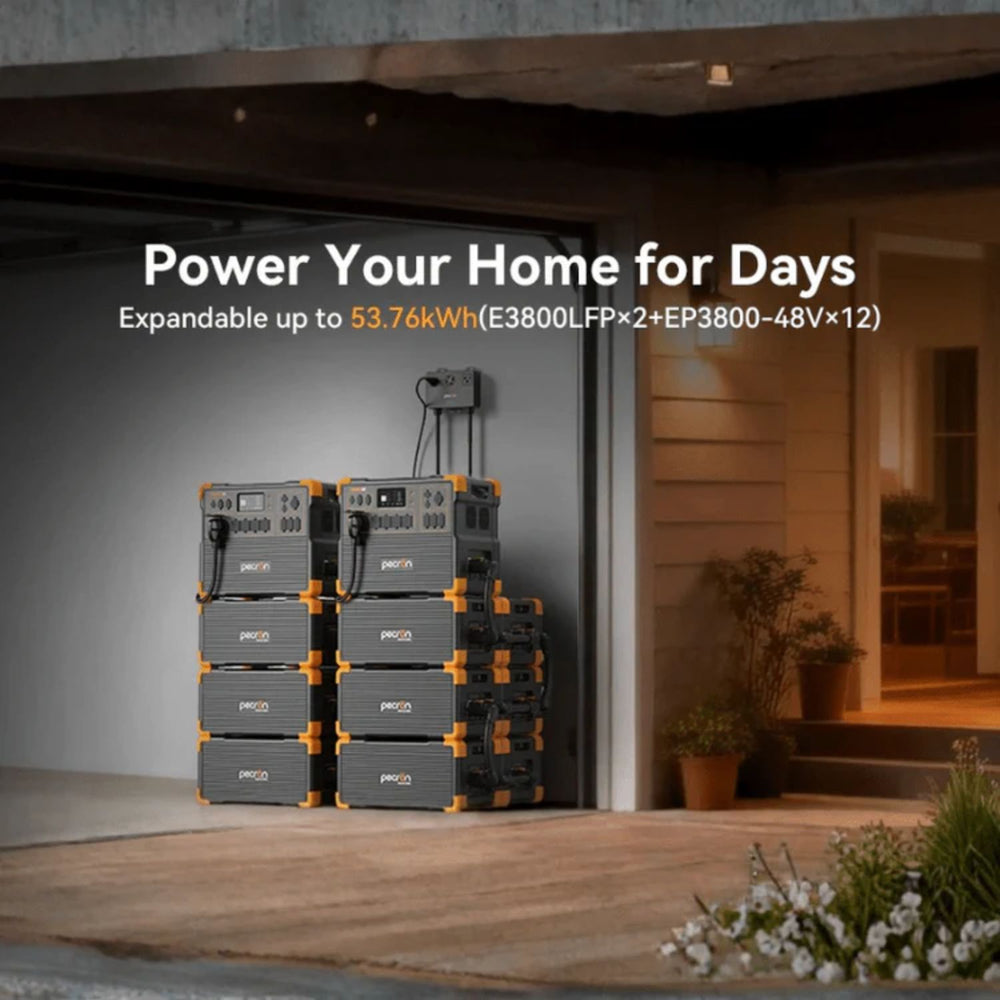Pecron EP3800-48V Expansion Battery - power your home for days