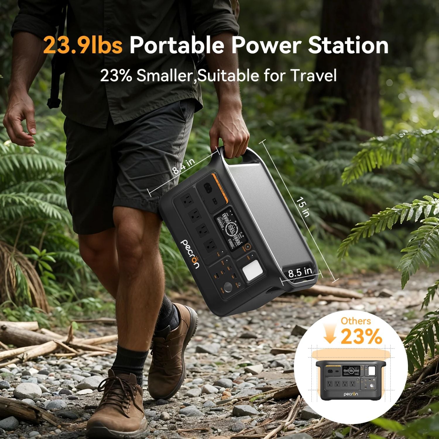 Pecron F1000LFP Portable Power Station dimensions